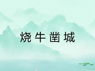 烧牛凿城