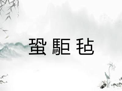 蛩駏毡