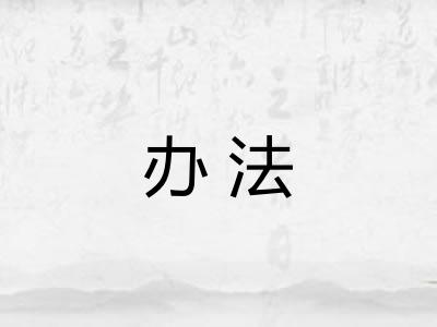 办法