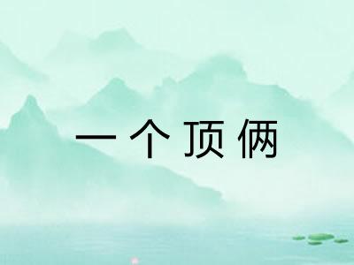 一个顶俩