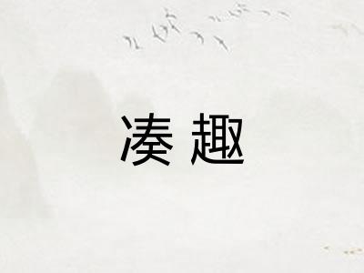 凑趣
