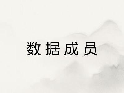 数据成员