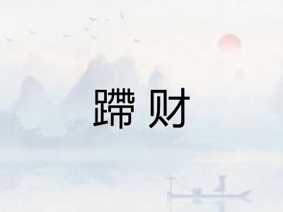 蹛财