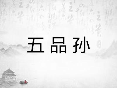 五品孙