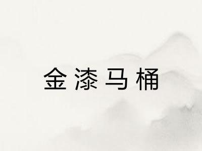 金漆马桶