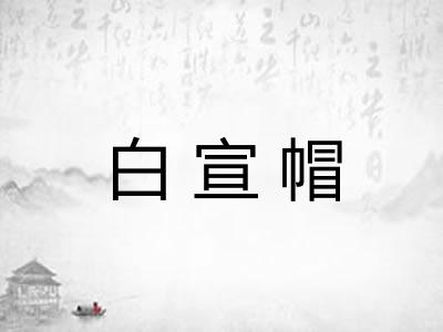 白宣帽