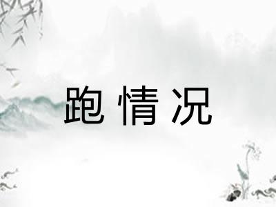 跑情况