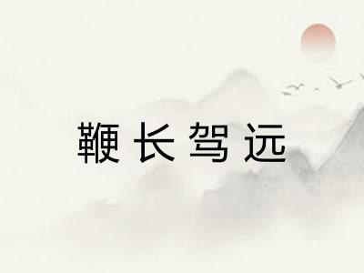 鞭长驾远