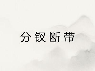 分钗断带