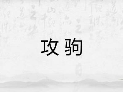 攻驹
