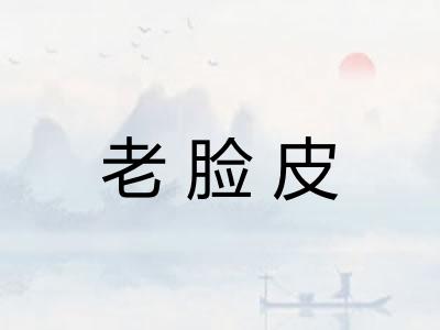 老脸皮