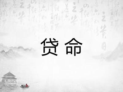 贷命 贷命