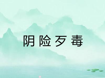 阴险歹毒