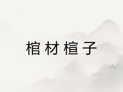 棺材楦子