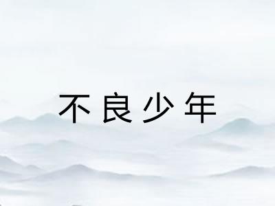 不良少年