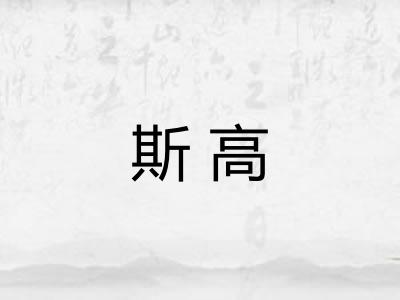 斯高