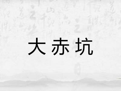 大赤坑