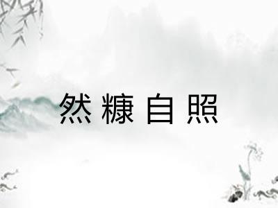然糠自照