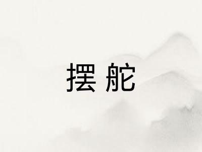 摆舵