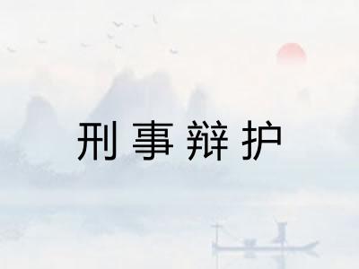 刑事辩护
