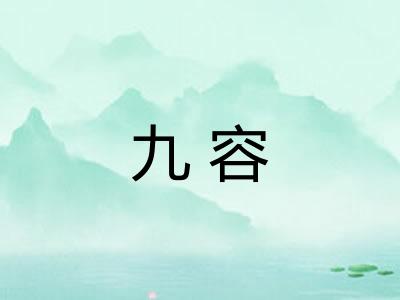 九容
