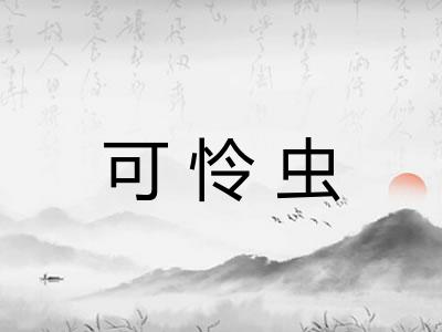 可怜虫