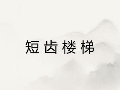 短齿楼梯