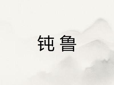 钝鲁