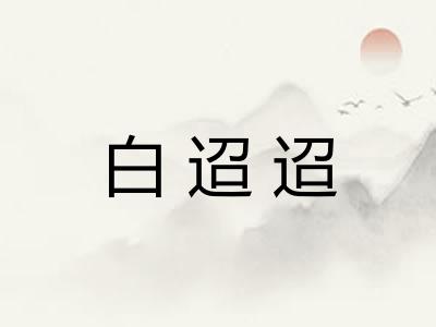 白迢迢