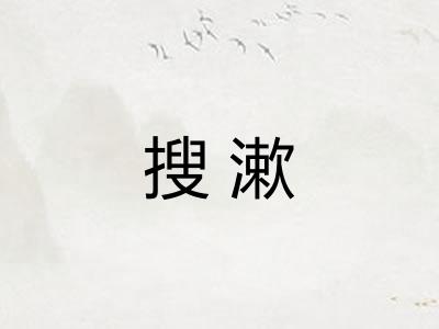 搜漱