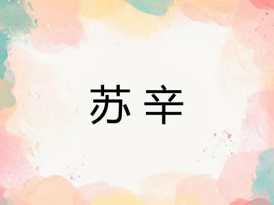 苏辛