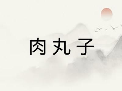 肉丸子