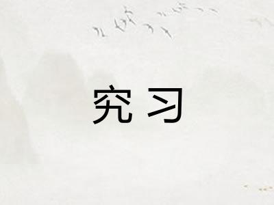 究习