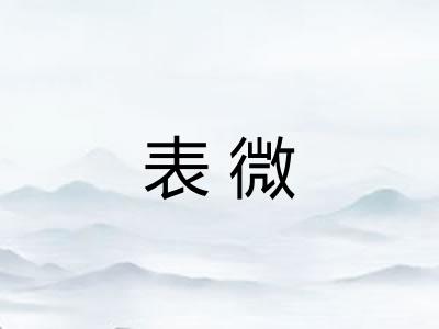 表微