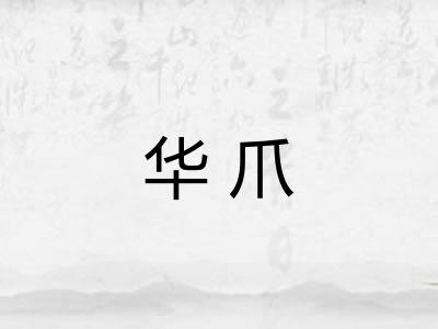 华爪