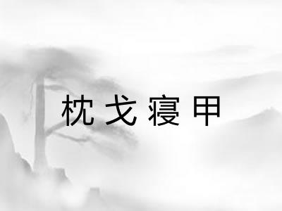 枕戈寝甲