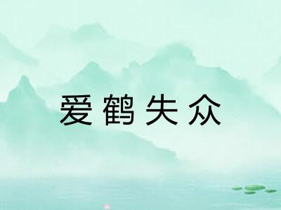 爱鹤失众