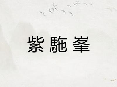紫駞峯