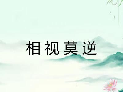 相视莫逆