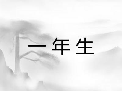 一年生