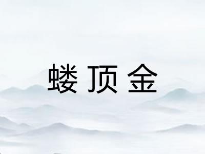 蝼顶金