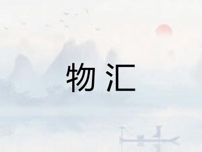 物汇