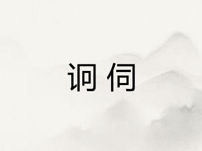 诇伺