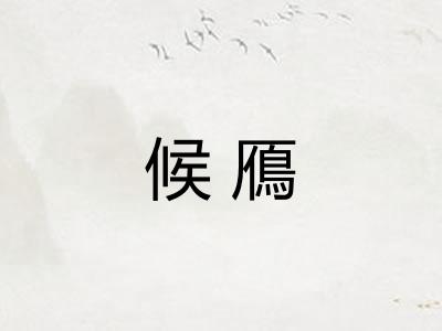 候鴈