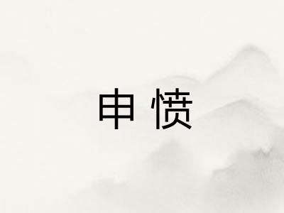 申愤