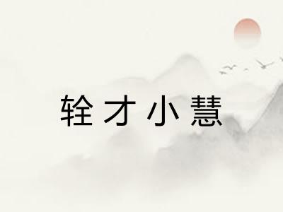 辁才小慧