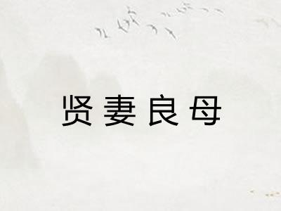贤妻良母