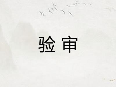 验审