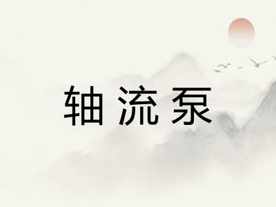 轴流泵
