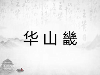 华山畿